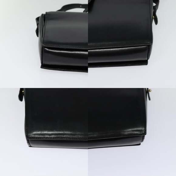 CELINE Shoulder Bag Leather Black Gold - Picture 10 of 12